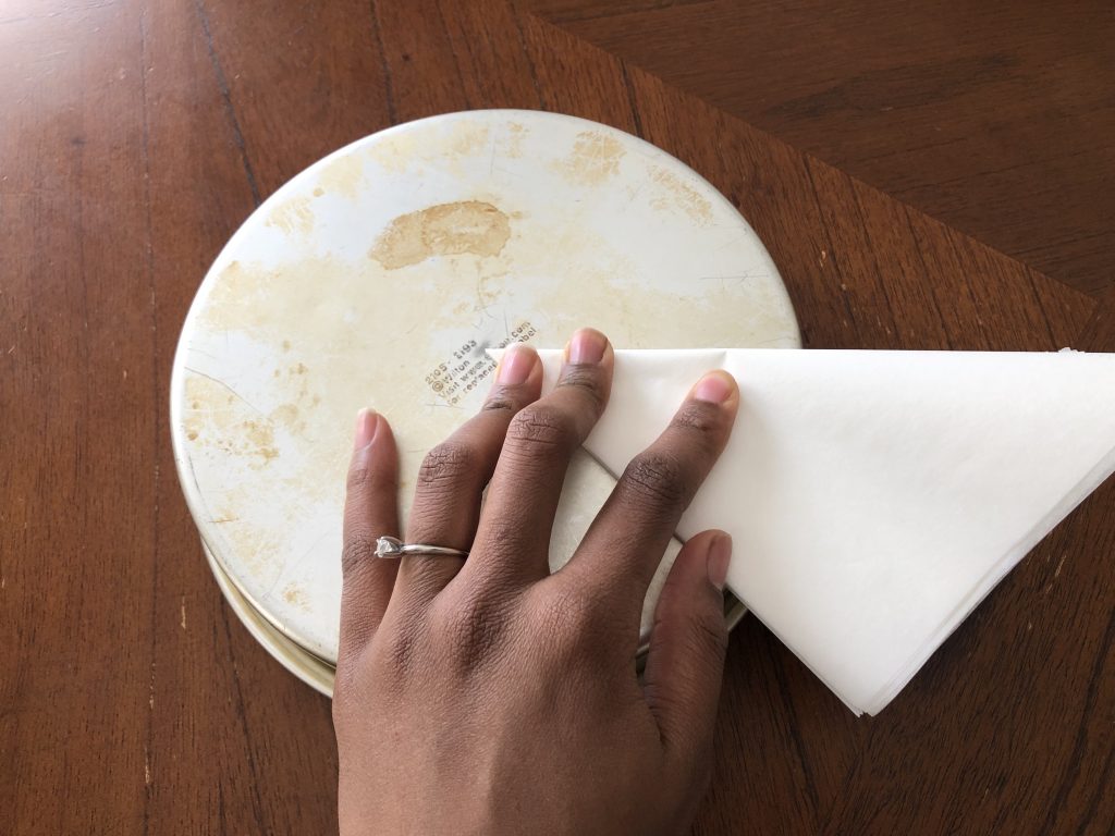folding parchment paper in half 