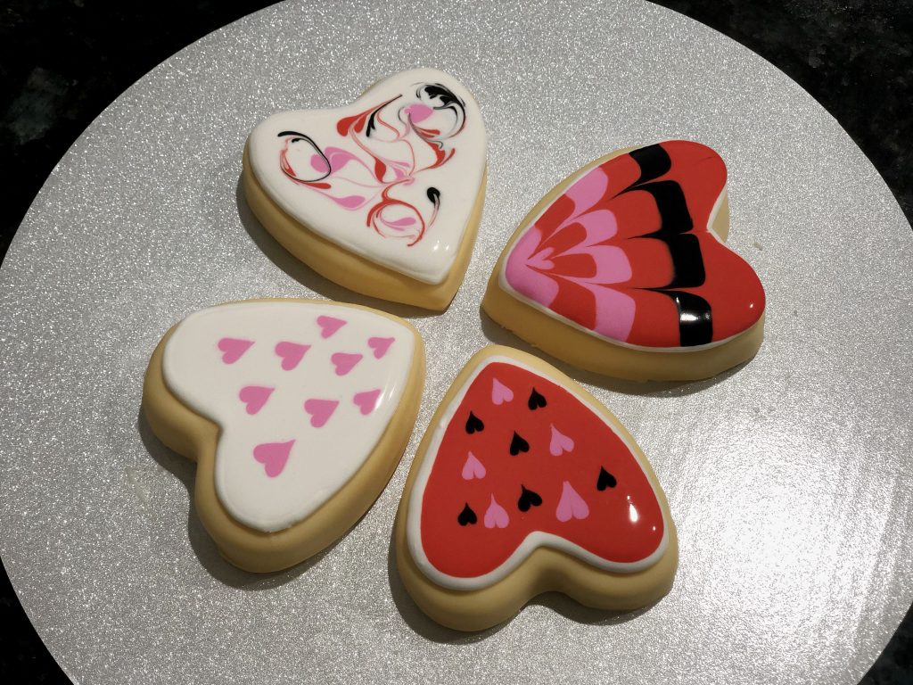 Valentines day sugar cookie cakes 