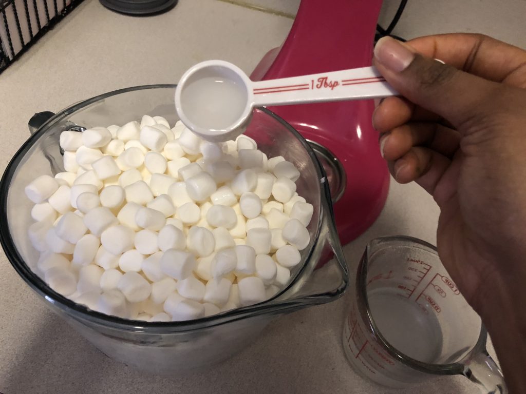 adding salt water to marshmallows 